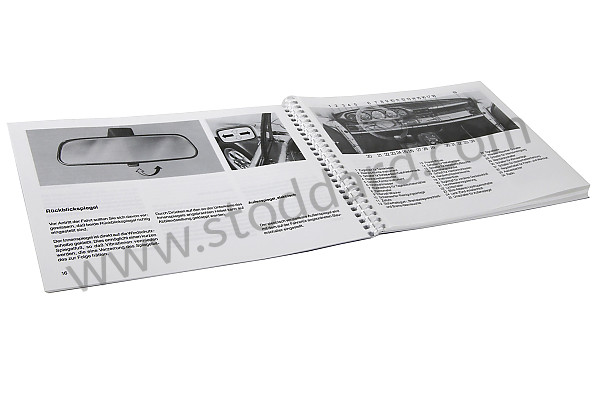 WKD91101087 - USER AND TECHNICAL MANUAL FOR YOUR VEHICLE IN GERMAN 911 CARRERA 911 TURBO 1987 for Porsche 