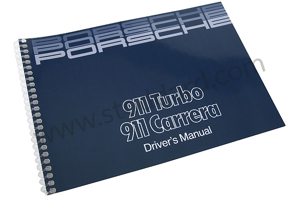 WKD91102086 - USER AND TECHNICAL MANUAL FOR YOUR VEHICLE IN ENGLISH 911 CARRERA 911 TURBO 1986 for Porsche 