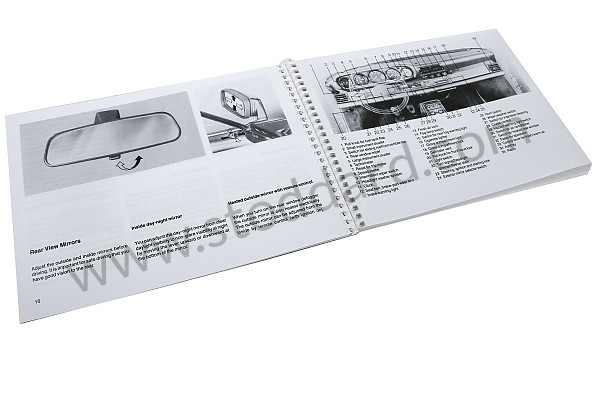 WKD91102086 - USER AND TECHNICAL MANUAL FOR YOUR VEHICLE IN ENGLISH 911 CARRERA 911 TURBO 1986 for Porsche 