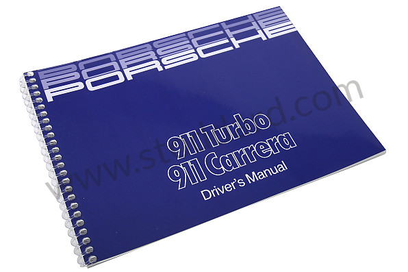 WKD91102088 - USER AND TECHNICAL MANUAL FOR YOUR VEHICLE IN ENGLISH 911 CARRERA 911 TURBO 1988 for Porsche 