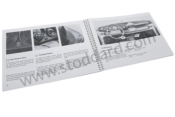 WKD91102089 - USER AND TECHNICAL MANUAL FOR YOUR VEHICLE IN ENGLISH 911 CARRERA 911 TURBO 1989 for Porsche 