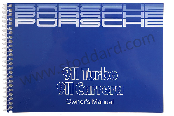 WKD91102187 - Driver's Owners Manual For 1987 911 for Porsche 