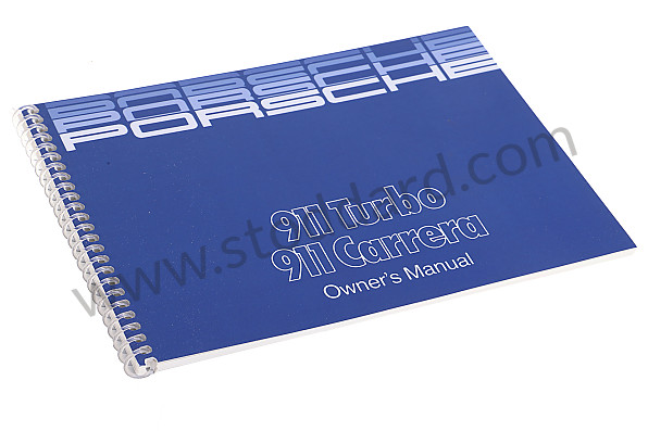 WKD91102187 - Driver's Owners Manual For 1987 911 for Porsche 