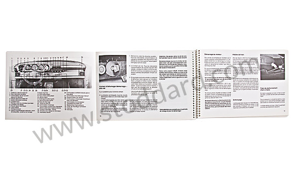 WKD91103086 - USER AND TECHNICAL MANUAL FOR YOUR VEHICLE IN FRENCH 911 CARRERA 911 TURBO 1986 for Porsche 