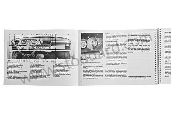 WKD91103086 - USER AND TECHNICAL MANUAL FOR YOUR VEHICLE IN FRENCH 911 CARRERA 911 TURBO 1986 for Porsche 