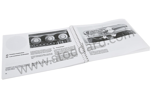 WKD91104086 - USER AND TECHNICAL MANUAL FOR YOUR VEHICLE IN ITALIAN 911 CARRERA 911 TURBO 1986 for Porsche 