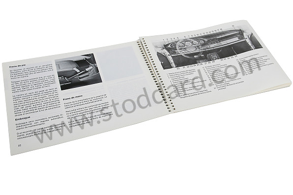 WKD91105089 - USER AND TECHNICAL MANUAL FOR YOUR VEHICLE IN SPANISH 911 CARRERA 911 TURBO 1989 for Porsche 
