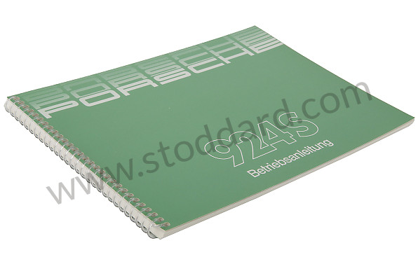 WKD92401086 - USER AND TECHNICAL MANUAL FOR YOUR VEHICLE IN GERMAN 924 S 1986 for Porsche 