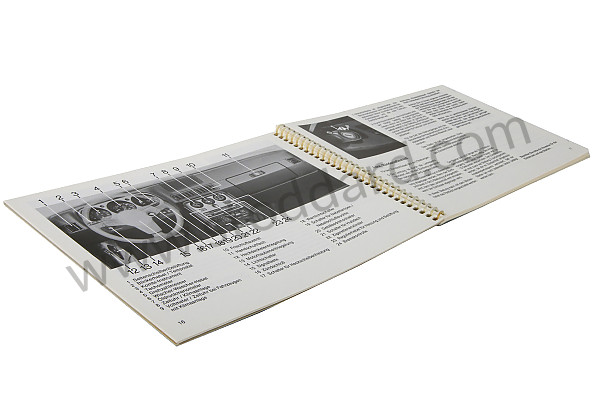 WKD92401087 - USER AND TECHNICAL MANUAL FOR YOUR VEHICLE IN GERMAN 924 S 1987 for Porsche 