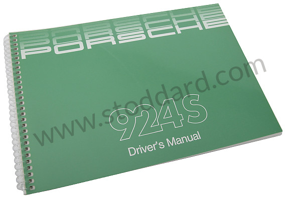 WKD92402086 - USER AND TECHNICAL MANUAL FOR YOUR VEHICLE IN ENGLISH 924 S 1986 for Porsche 