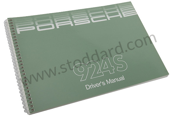 WKD92402087 - USER AND TECHNICAL MANUAL FOR YOUR VEHICLE IN ENGLISH 924 S 1987 for Porsche 