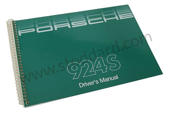 WKD92402088 - USER AND TECHNICAL MANUAL FOR YOUR VEHICLE IN ENGLISH 924 S 1988 for Porsche 