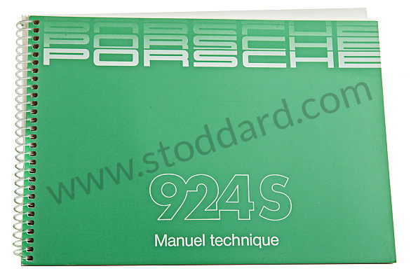 WKD92403086 - USER AND TECHNICAL MANUAL FOR YOUR VEHICLE IN FRENCH 924 S 1986 for Porsche 