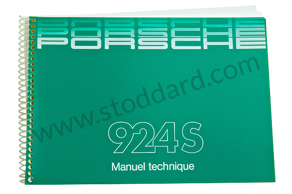 WKD92403088 - USER AND TECHNICAL MANUAL FOR YOUR VEHICLE IN FRENCH 924 S 1988 for Porsche 
