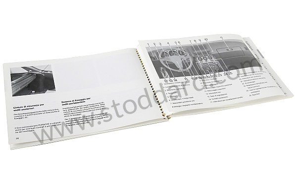 WKD92404088 - USER AND TECHNICAL MANUAL FOR YOUR VEHICLE IN ITALIAN 924 S 1988 for Porsche 