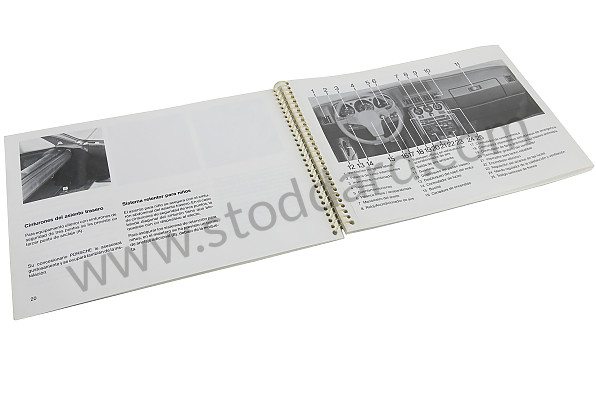 WKD92405088 - USER AND TECHNICAL MANUAL FOR YOUR VEHICLE IN SPANISH 924 S 1988 for Porsche 