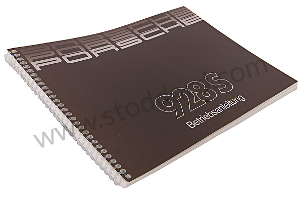 WKD92801086 - USER AND TECHNICAL MANUAL FOR YOUR VEHICLE IN GERMAN 928 S 1986 for Porsche 