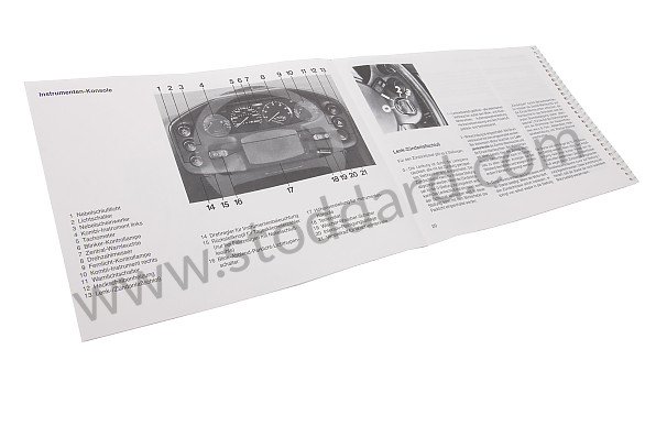 WKD92801086 - USER AND TECHNICAL MANUAL FOR YOUR VEHICLE IN GERMAN 928 S 1986 for Porsche 