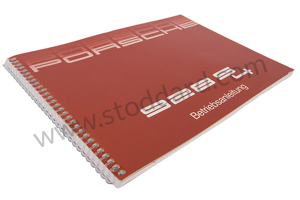 WKD92801087 - USER AND TECHNICAL MANUAL FOR YOUR VEHICLE IN GERMAN 928 S 1987 for Porsche 