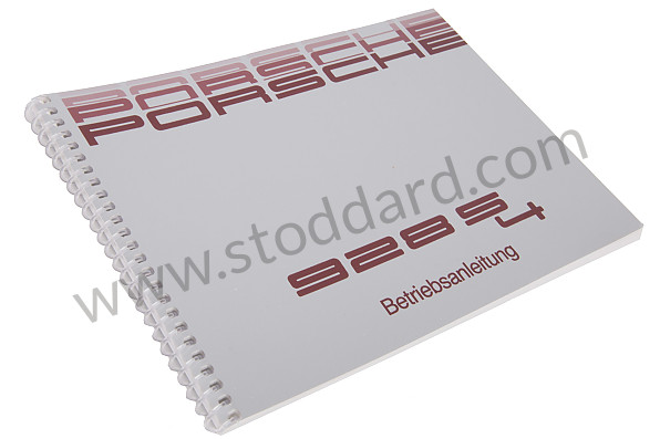 WKD92801089 - USER AND TECHNICAL MANUAL FOR YOUR VEHICLE IN GERMAN 928 S4 1989 for Porsche 