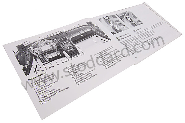 WKD92801089 - USER AND TECHNICAL MANUAL FOR YOUR VEHICLE IN GERMAN 928 S4 1989 for Porsche 