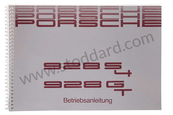 WKD92801090 - USER AND TECHNICAL MANUAL FOR YOUR VEHICLE IN GERMAN 928 S4 1990 for Porsche 