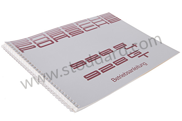 WKD92801090 - USER AND TECHNICAL MANUAL FOR YOUR VEHICLE IN GERMAN 928 S4 1990 for Porsche 