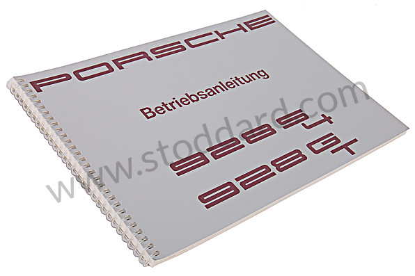 WKD92801091 - USER AND TECHNICAL MANUAL FOR YOUR VEHICLE IN GERMAN 928 1991 for Porsche 