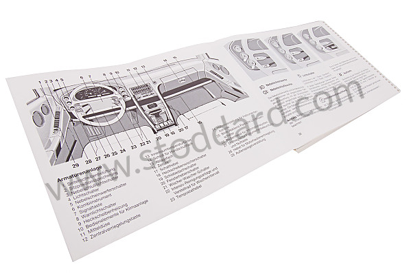 WKD92801091 - USER AND TECHNICAL MANUAL FOR YOUR VEHICLE IN GERMAN 928 1991 for Porsche 