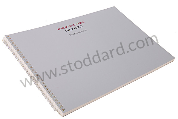 WKD92801093 - USER AND TECHNICAL MANUAL FOR YOUR VEHICLE IN GERMAN 928 GTS 1993 for Porsche 