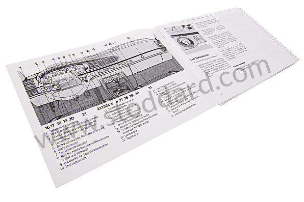 WKD92801093 - USER AND TECHNICAL MANUAL FOR YOUR VEHICLE IN GERMAN 928 GTS 1993 for Porsche 