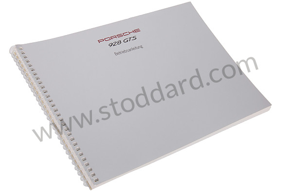 WKD92801094 - USER AND TECHNICAL MANUAL FOR YOUR VEHICLE IN GERMAN 928 1994 for Porsche 