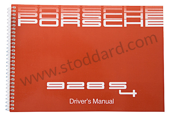 WKD92802087 - USER AND TECHNICAL MANUAL FOR YOUR VEHICLE IN ENGLISH 928 S 1987 for Porsche 
