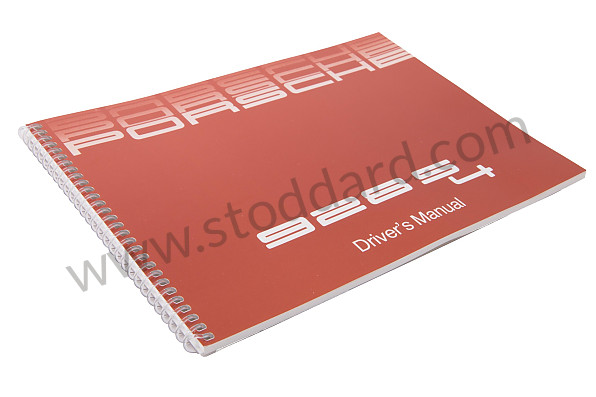WKD92802088 - USER AND TECHNICAL MANUAL FOR YOUR VEHICLE IN ENGLISH 928 S4 1988 for Porsche 
