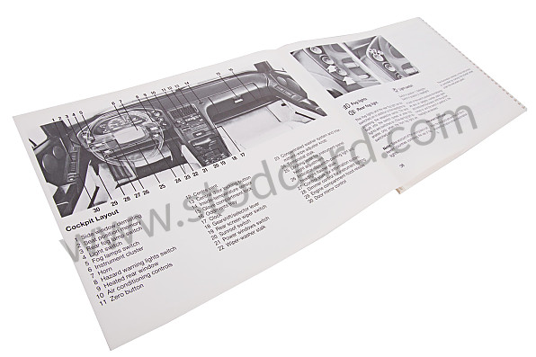 WKD92802089 - USER AND TECHNICAL MANUAL FOR YOUR VEHICLE IN ENGLISH 928 S4 1989 for Porsche 