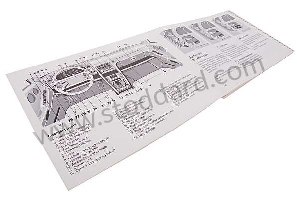 WKD92802090 - USER AND TECHNICAL MANUAL FOR YOUR VEHICLE IN ENGLISH 928 S4 1990 for Porsche 