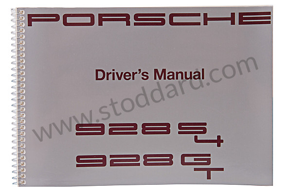 WKD92802091 - USER AND TECHNICAL MANUAL FOR YOUR VEHICLE IN ENGLISH 928 1991 for Porsche 
