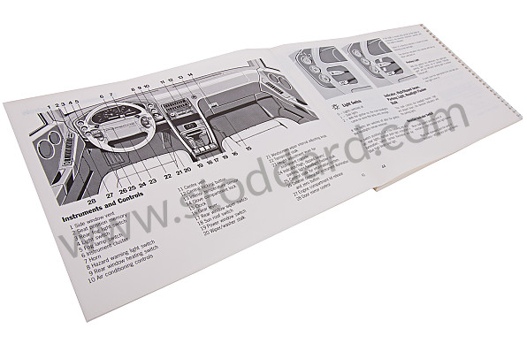 WKD92802093 - USER AND TECHNICAL MANUAL FOR YOUR VEHICLE IN ENGLISH 928 GTS 1993 for Porsche 
