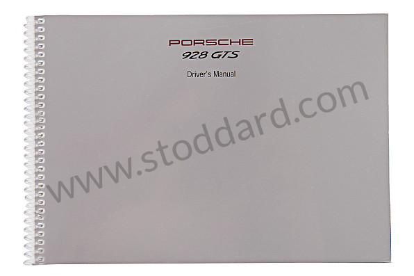 WKD92802094 - USER AND TECHNICAL MANUAL FOR YOUR VEHICLE IN ENGLISH 928 1994 for Porsche 
