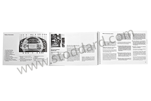 WKD92803088 - USER AND TECHNICAL MANUAL FOR YOUR VEHICLE IN FRENCH 928 S4 1988 for Porsche 