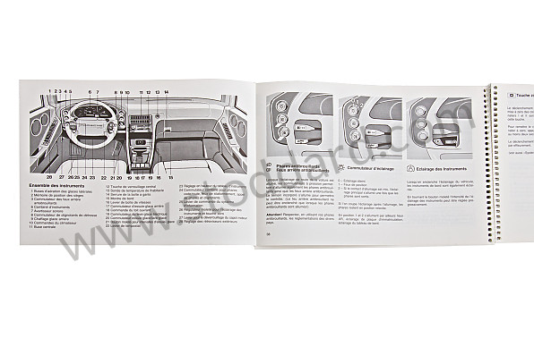 WKD92803092 - USER AND TECHNICAL MANUAL FOR YOUR VEHICLE IN FRENCH 928 1992 for Porsche 