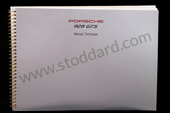WKD92803094 - USER AND TECHNICAL MANUAL FOR YOUR VEHICLE IN FRENCH 928 1994 for Porsche 