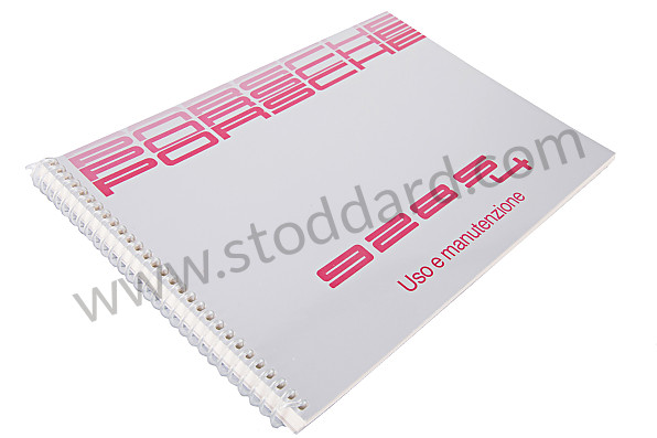 WKD92804089 - USER AND TECHNICAL MANUAL FOR YOUR VEHICLE IN ITALIAN 928 S4 1989 for Porsche 