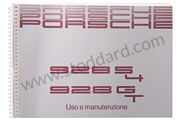 WKD92804090 - USER AND TECHNICAL MANUAL FOR YOUR VEHICLE IN ITALIAN 928 S4 1990 for Porsche 