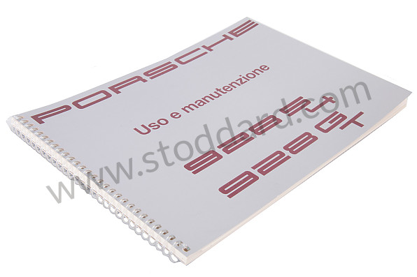 WKD92804091 - USER AND TECHNICAL MANUAL FOR YOUR VEHICLE IN ITALIAN 928 1991 for Porsche 