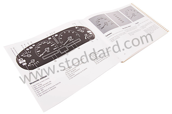 WKD92804094 - USER AND TECHNICAL MANUAL FOR YOUR VEHICLE IN ITALIAN 928 1994 for Porsche 