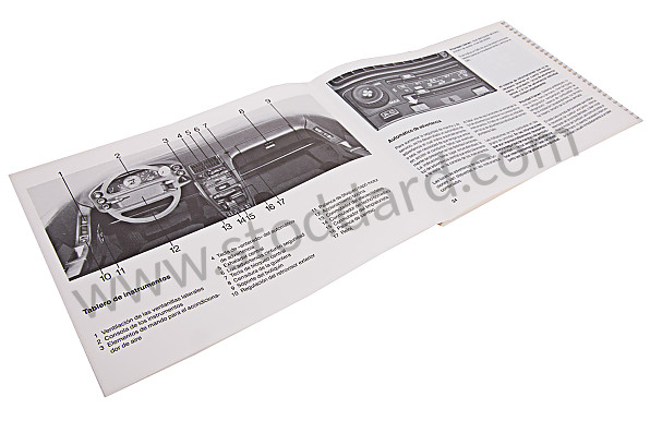 WKD92805087 - USER AND TECHNICAL MANUAL FOR YOUR VEHICLE IN SPANISH 928 S 1987 for Porsche 