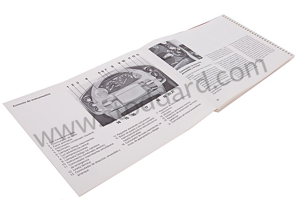 WKD92805088 - USER AND TECHNICAL MANUAL FOR YOUR VEHICLE IN SPANISH 928 S4 1988 for Porsche 