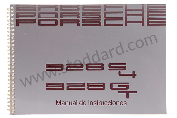 WKD92805090 - USER AND TECHNICAL MANUAL FOR YOUR VEHICLE IN SPANISH 928 S4 1990 for Porsche 