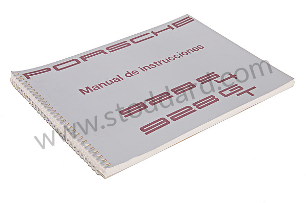 WKD92805091 - USER AND TECHNICAL MANUAL FOR YOUR VEHICLE IN SPANISH 928 1991 for Porsche 